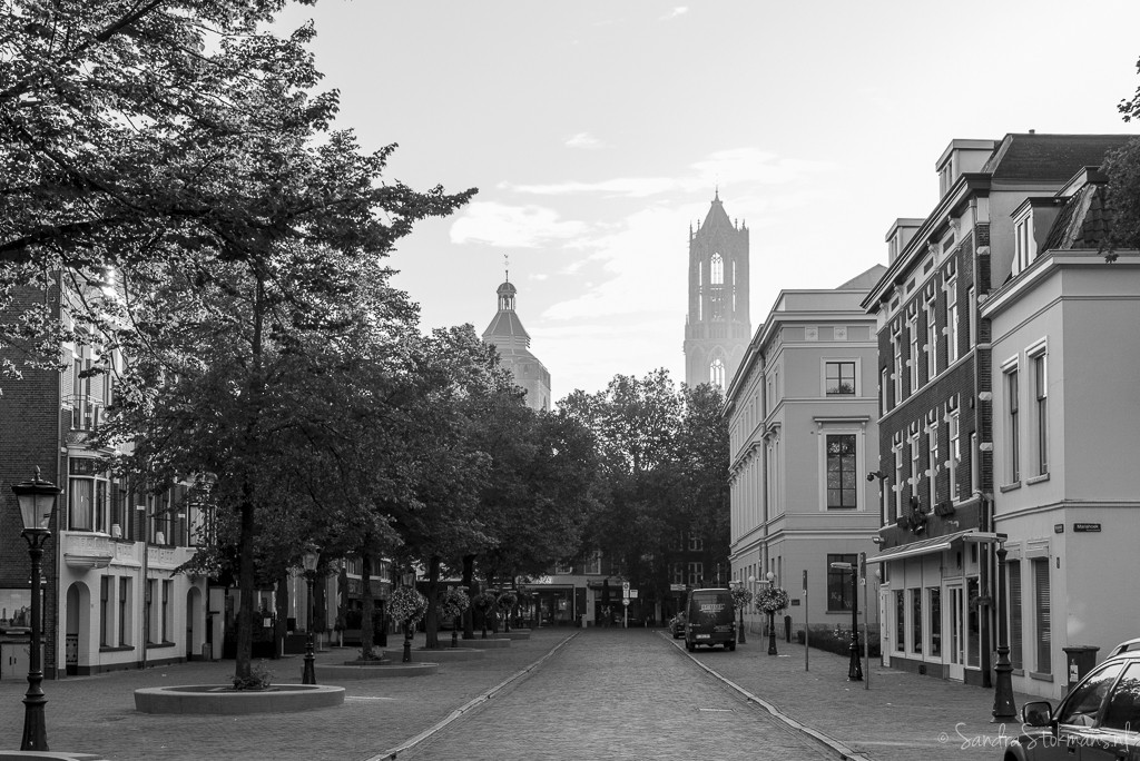 De binnenstand van Utrecht met de Domtoren, FotoJam 2015, straatfotografie by Sandra Stokmans