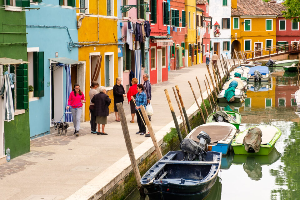De kleurrijke huisjes in Burano, Venetië, reisfotografie, Sandra Stokmans Fotografie