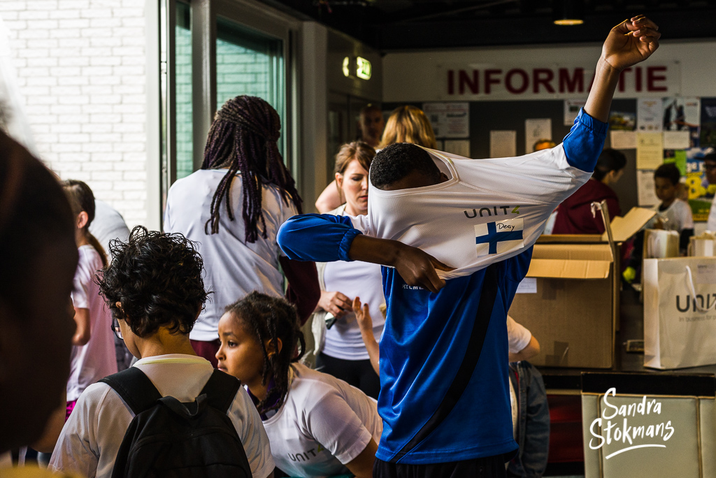 Foto reportage van Unit4 Cares Kids Sports Day in Rotterdam, foto door Sandra Stokmans Fotografie