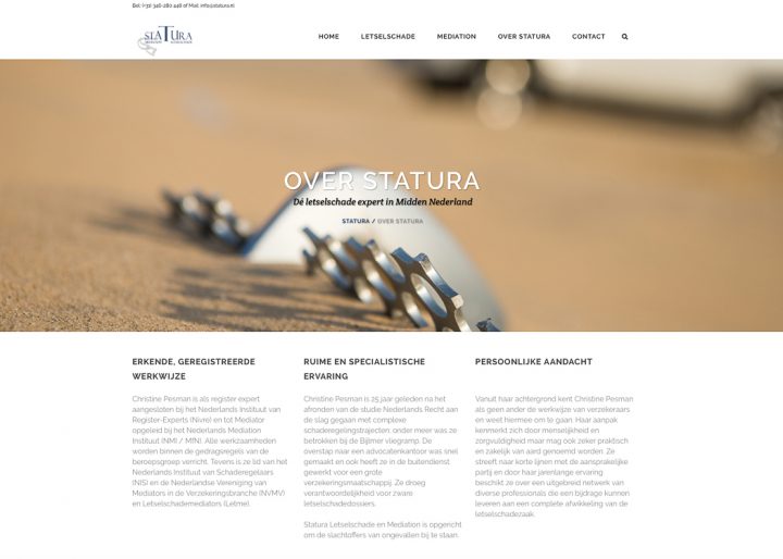 Nieuwe website Statura, Fotos voor je website, website fotografie, website bouwen door Sandra Stokmans Fotografie