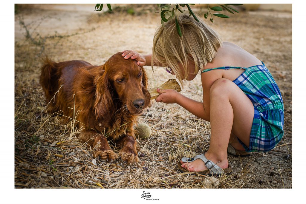 Dag uit het leven van onze huisdieren, Hond wil bot niet afstaan, foto door Sandra Stokmans Fotografie-documentaire familie fotografie