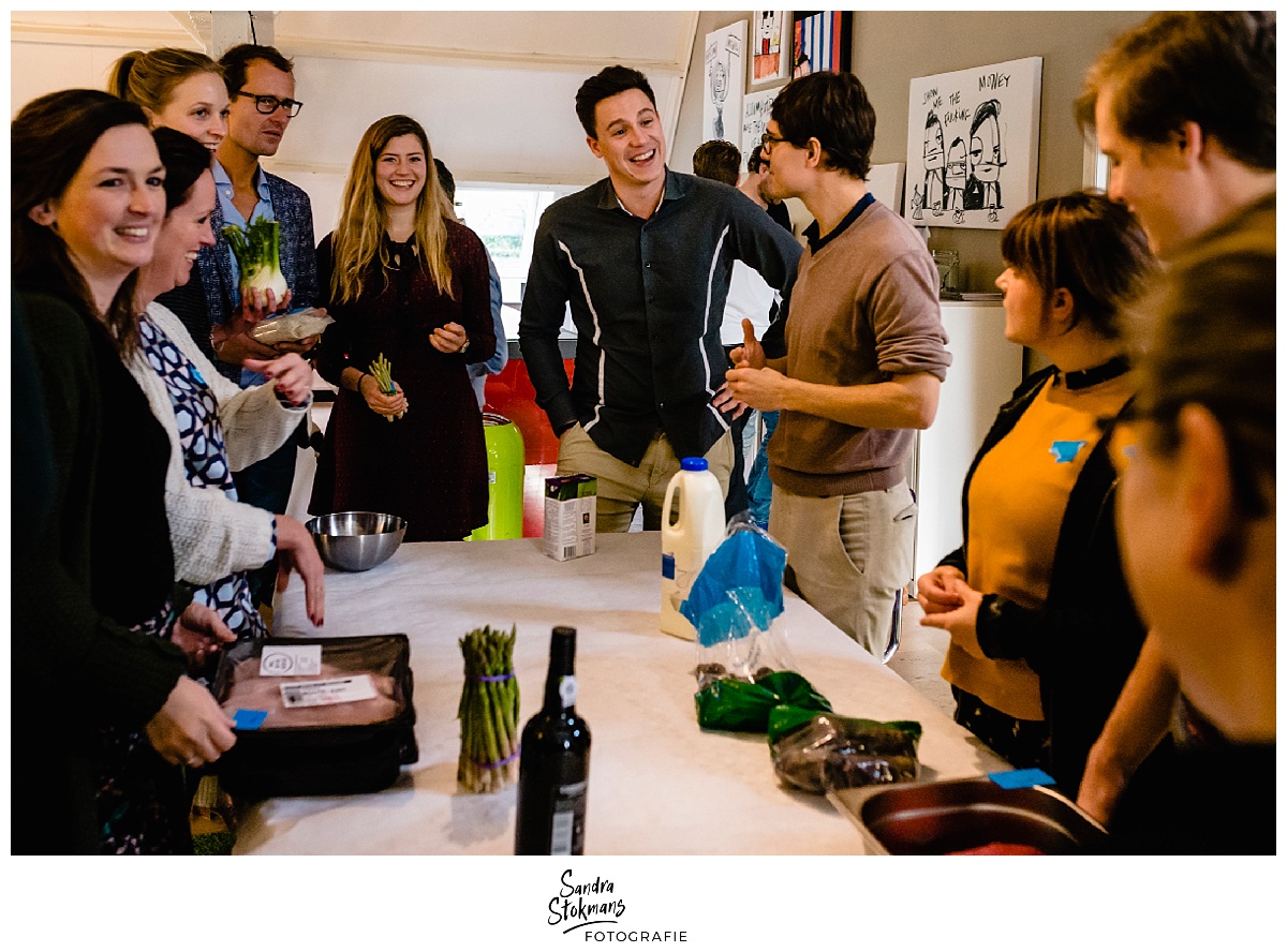 Fotoreportage maken, koken tijdens kick-off HEI Challenge, foto door Sandra Stokmans Fotografie